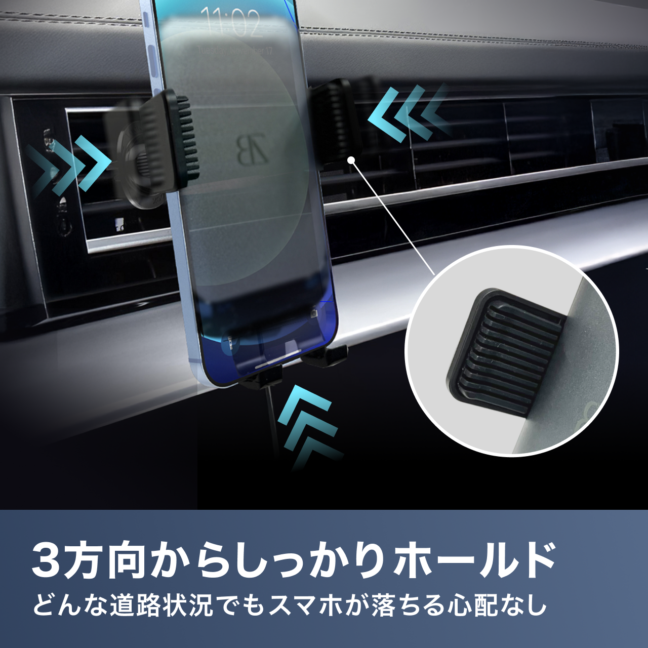 【2025年最新強化版】自動検知機能 車載ホルダー ワイヤレス充電 充電コイル自動開閉 エアコン口取付 最大15W 急速充電 スマホホルダー 車 充電 Qi対応 CARZEL