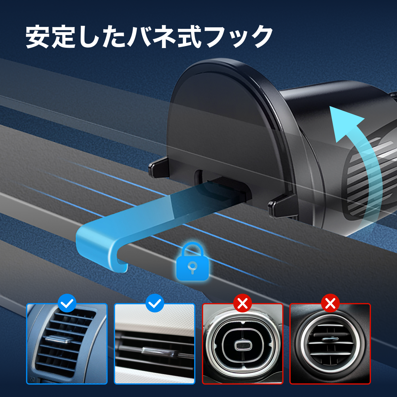 【2025年最新強化版】自動検知機能 車載ホルダー ワイヤレス充電 充電コイル自動開閉 エアコン口取付 最大15W 急速充電 スマホホルダー 車 充電 Qi対応 CARZEL