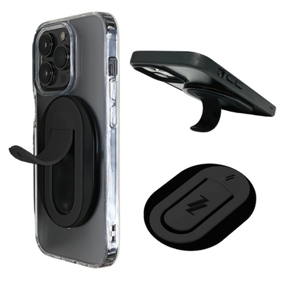 CARZEL(カーゼル) スマホスタンド スマホグリップ Mafsafe シリコンスマホスタンド iPhone 15/14/13/12シリーズ対応 薄型軽量 車用 落下防止ハンドグリップ スマホリング 強力磁力 マグネット 車載ホルダー 日本語説明書付き