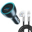 CARZEL 130W シガーソケット usb-c カーチャージャー 3ポート 【3ポート：Type-C1 100W + Type-C2 30W + USB 18W】車 充電器 車載充電器 iphone 15/14/13シリーズ, iPad, Macbook Pro Air, ノートパソコン